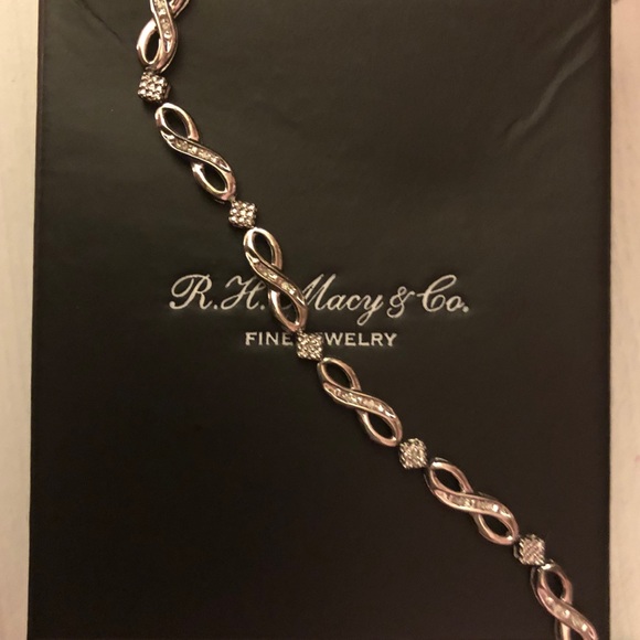 Diamond infinity bracelet - Macy’s - Picture 2 of 3